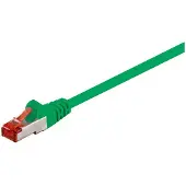 Goobay Câble patch CAT 6, S/FTP (PiMF), vert, 3 m - conducteur en cuivre (CU), gaine sans halogène (LSZH)