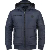 Blend Veste d’hiver 'Boris' bleu foncé / noir