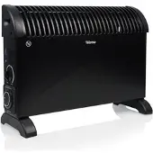 Tristar KA-5104 Convecteur de chauffage - 3 niveaux de chaleur - Avec minuterie - 750/1250/2000 W - Thermostat réglable - Fonction Turbo - Chauffage silencieux - Noir