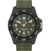 Timex Montre à affichage analogique vert / noir