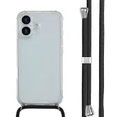 IMoshion Coque arrière Transparente avec cordon pour Apple iPhone 17 - Noir