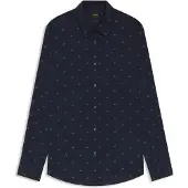 BOSS Chemise Regular en popeline de coton imprimée