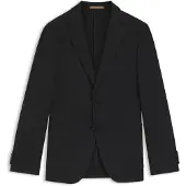 BOSS Veste Slim en laine vierge et soie