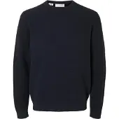 Selected Pull-over 'SLHRoss' bleu marine