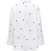 ONLY Chemisier 'ONLNew Lina' rouge / blanc