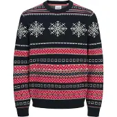 Jack & Jones Pull-over 'MAS NOEL' bleu nuit / mélange de couleurs