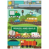 Petit Collage Sticker Activity Set Routes & rails SV (100 Autocollants)