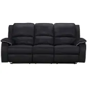 Vente-Unique.nl Canapé 3 Places Relax En Microfibre Hernani - Noir