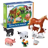 Learning Resources Jumbo Farm Animals Set Of 7
