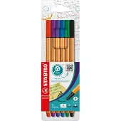 Stabilo Set de 6 Fineliners Point 88