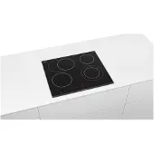 Bosch Serie 8 PKN675DP1D plaque Noir, Acier inoxydable Intégré Céramique 4 zone(s)