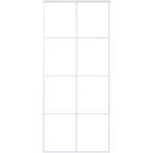 vidaXL Porte coulissante verre ESG et aluminium 90x205 cm blanc