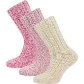 Normani Chaussettes beige / rose