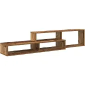 vidaXL Support TV mural 150x25x28,5cm bois composite
