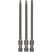 Bosch Set de 3 embouts de vissage Extra-dur Torx T8 T10 T15 L 89 mm 2607001759