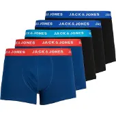 Jack & Jones Boxers 'Lee' bleu / rouge foncé / noir / blanc