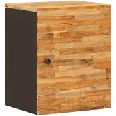 vidaXL Armoire suspendue de salle de bains Nature 38 x 33 x 48 cm Bois massif Mango