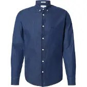 Pepe Jeans pour homme. PM3090016C2 Chemise Classic Slim navy (L), Casuel, Coton, Manche longue, Marine