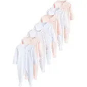 Next Pyjama vert / magenta / rosé / blanc