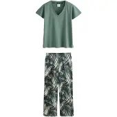 Next Pyjama beige / gris / kaki