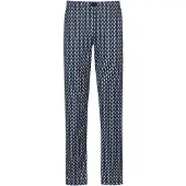 Mey Pantalon de pyjama 'Scooter Venture' marine / bleu clair / blanc