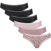Sloggi Slip rose ancienne / noir