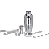 24.Se Shaker à Cocktails Acier Inoxydable 5 Pièces