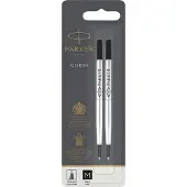 Parker Quink Rollerballrefill Medium 2-pack Black