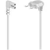 Hama Câble d'alimentation prise Euro coudée blanc 1,5 m