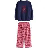 Next Pyjama bleu marine / canneberge