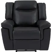 Vente-Unique.nl Fauteuil Relax Électrique En Cuir Kenneth - Noir