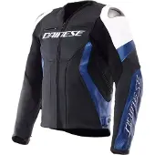 Dainese Racing 5 Veste En Cuir Blanc/Bleu/Noir 56 homme