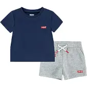 Levi's Kids Set bleu marine / gris chiné / rouge