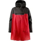 Vaude Valero Waterproof Poncho Rouge S Homme