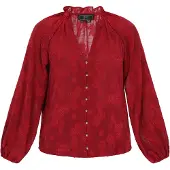 Faina Chemisier rouge