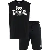 Lonsdale Survêtement 'Allanton' noir / blanc