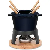 La Fonderie 1890 Fondue-Set aus Gusseisen für Käse & Schokolade