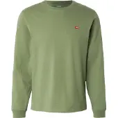 Levi's pour homme. 72848-0022 T-shirt Original Housemark vert (L), Casuel, Coton, Manche longue