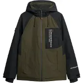 Superdry pour homme. MS110179A Veste de ski Freestyle Core green (XL), Sport, Vert, Neige, Polister recyclé, Durable