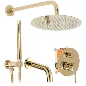 REA Colonne De Douche-baignoire Encastrée Lungo Gold + Box