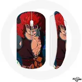 MANIACASE Souris sans fil - Eustass Kid - One Piece - Rouge - Clé USB wifi incluse - Compatible Mac et PC