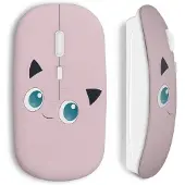 MANIACASE Souris Sans Fil - - Rondoudou - Rose - USB wifi - Compatible Mac et PC