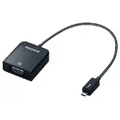 Samsung AA-AH2NMHB - Adaptateur vidéo - 19 pin micro HDMI Type D mâle pour HD-15 (VGA) femelle - 20 cm - noir - pour ATIV Smart PC, Smart PC Pro, Smart PC Pro 700; ATIV Book 9; ATIV Tab 5, 7;...