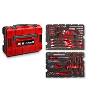 Einhell Mallette d’outils – 80 pièces – Compatible E-Case – Rangement EVA – Usage atelier et maison