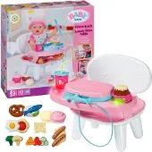 Baby Born Table d'alimentation avec fonction son et lumière et de nombreux accessoires