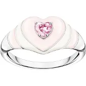 Thomas Sabo Ring Herz mit Pinkem Stein Silber