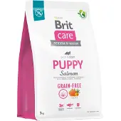 Brit Care Dog Puppy Grain Free Salmon 3kg Blanc