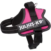 Julius-K9 Powergeschirr, taille 0-3 (71–96 cm/50 mm), fuchsia