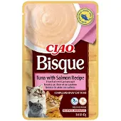 Inaba CIAO Bisque de thon et saumon pour chats 12x40g
