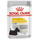 Royal Canin Dermacomfort Aliment humide pour chiens adultes sujets aux irritations cutanées et aux démangeaisons 24x85 g